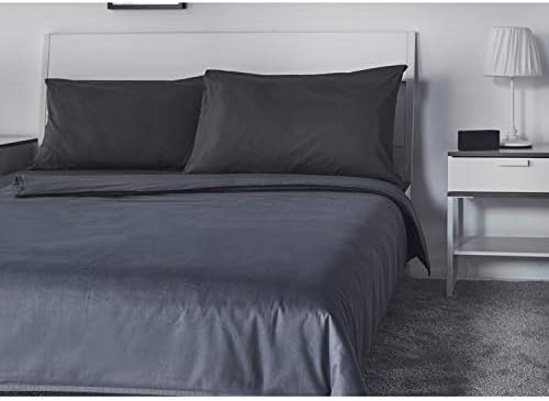 TONGDADA Weighted Blanket Cover (Dark Grey Cotton, 90''x108'' Duvet Cover) - Image 2