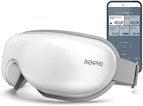 RENPHO Eyeris Smart Eye Massager with App Control, Eye Mask with Heat by RENPHO