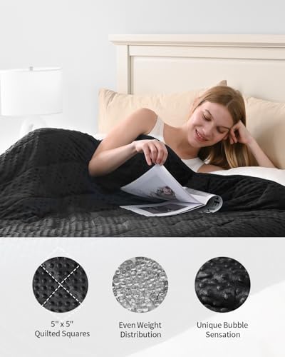 Mr. Sandman Weighted Blanket for Adults, Queen Size 15 lbs, 60 x 80 Inches - Image 4