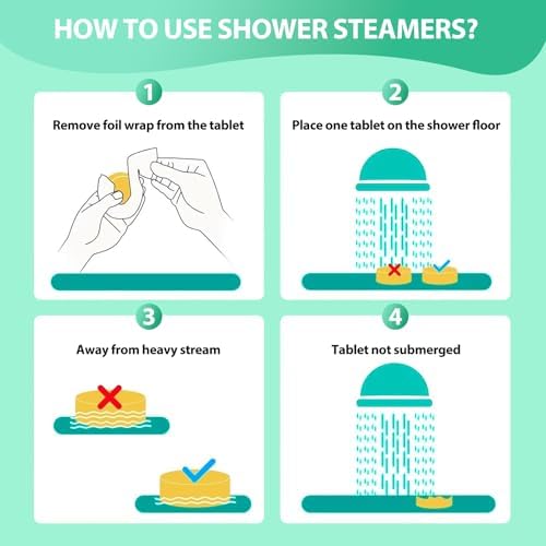 Eucalyptus & Mint Shower Steamers Aromatherapy with Essential Oils - 12 Pack Gifts for Women Men, Eucalyptus for Shower, Nasal Relief Birthday Christmas Stocking Stuffers for Women Men - Image 6