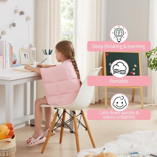 Weighted Blanket - 3 lbs Pink Heavy Blanket, 20"x30", Small Size Breathable Lap Blanket - Image 2