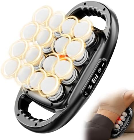 16 Head Deep Tissue Massage Gun, Handheld Percussion Massager by BINXALIN