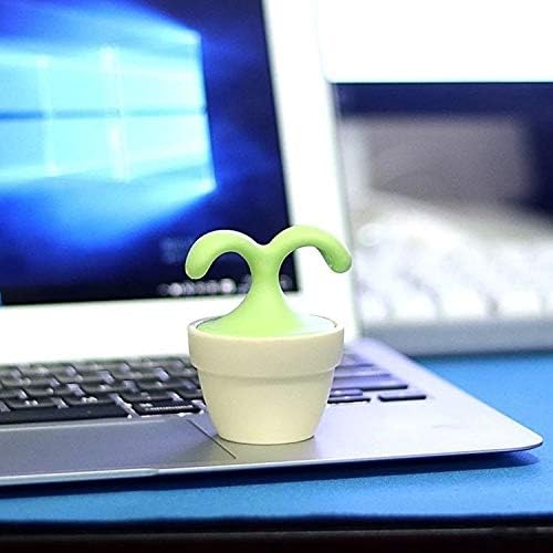 VUFVOID 2PCS Handheld Body Massager Mini Potted Plant Shaped Roller Ball Bead Relaxation Neck Foot Face Pot Desk Decor Massage Cooling for Neck (Green with White) - Image 3