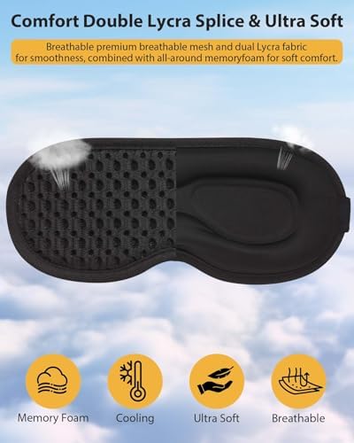 Sleep Eye Mask for Side Sleeper with 3D Contoured Cup - Image 3