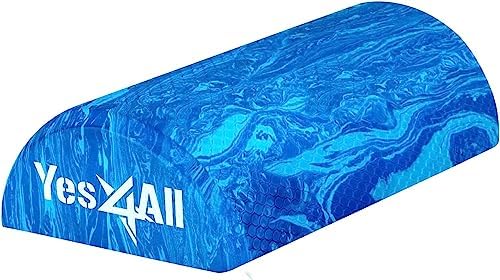 Yes4All EVA Firm Foam Roller for Stretching, Half Yoga Back Roller for Muscle Massage for Pilates, Yoga, Balance & Core Exercises - 12/36 inches by Yes4All