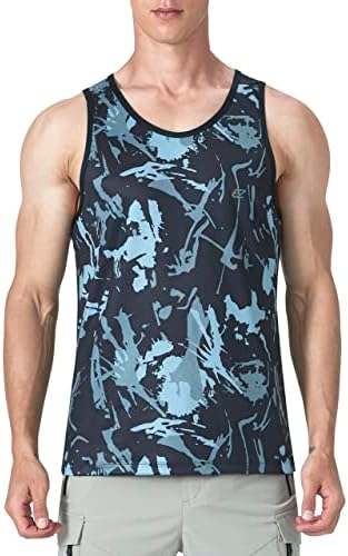 EZRUN Men's Quick Dry Workout Tank Top UPF 50+ Sweat-Wicking Gym Shirt by EZRUNSPORT
