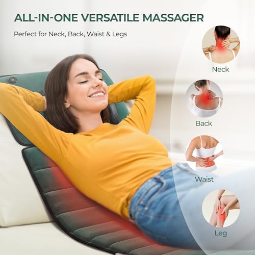 Full Body Massage Mat with Heat, 10 Motors, Detachable Massager Pad - Image 5