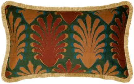 patdrea Designer Vintage Velvet Throw Pillow Cover,12"x20"-OldlegendA by patdrea