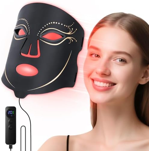 Morfone Red Light Therapy Mask for Fcae，4 Modes, Infrared Skin Care Device by Morfone