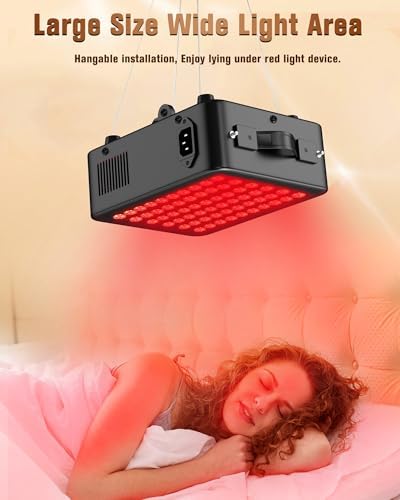Red Light Therapy, Dual Chip Clinical Grade Infrared red Light Therapy Device with 660nm 850nm High Power Panel for Face and Body Recovery, Improve Sleep, Skin Health - Image 7