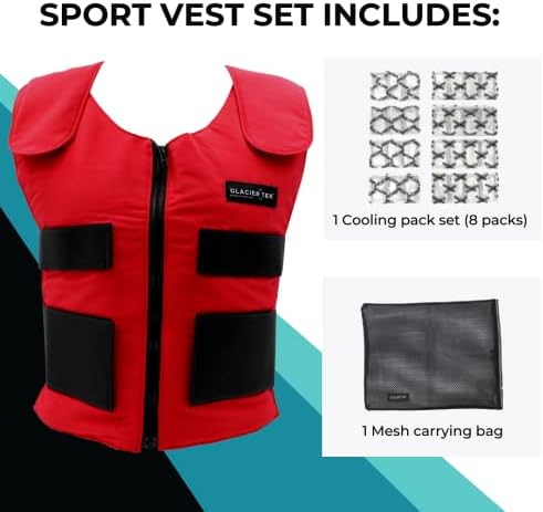 Glacier Tek Cool Vest Personal Cooling, 59 Degrees for 2.5 hours 8 Cool Packs, Recharge in 30 Minutes - Image 3