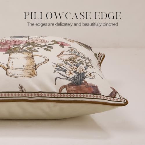 patdrea Designer Velvet Throw Pillow Cover,Set of 2,22"x22"-Hoenycan - Image 4