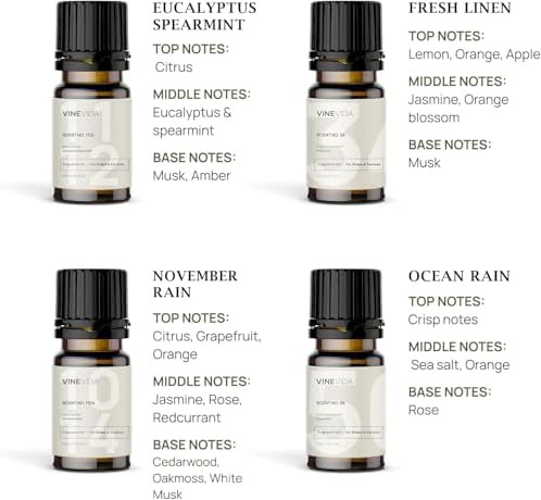 VINEVIDA Clean Diffuser Oil Collection [Set of 8] - Scented Oil | Aromatherapy Diffuser Oils | Made in USA - Image 4