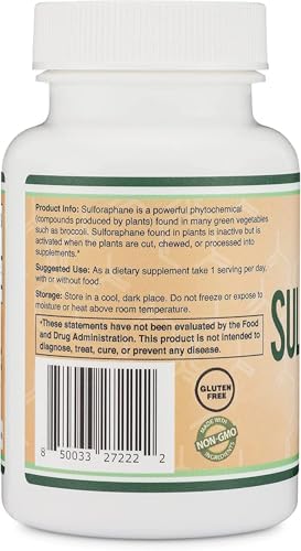 Sulforaphane Glucosinolate 20mg, Antioxidant + Detox, 120 Capsules - Image 4