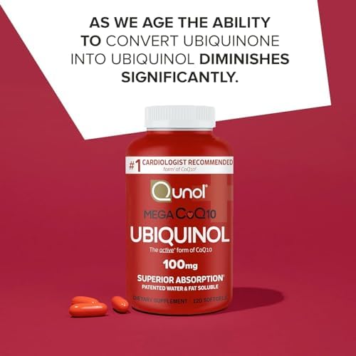 Qunol Mega Ubiquinol CoQ10 100mg, Superior Absorption, 240 Softgels - Image 5