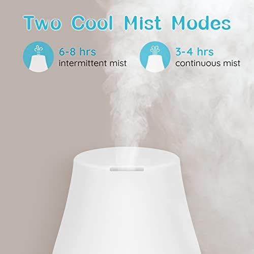 Homeweeks Diffusers, 100ml Colorful Essential Oil Diffuser with Adjustable Mist Mode, Auto Off Aroma for Bedroom/Office/Trip (100 ML 3 Pack) - Image 6