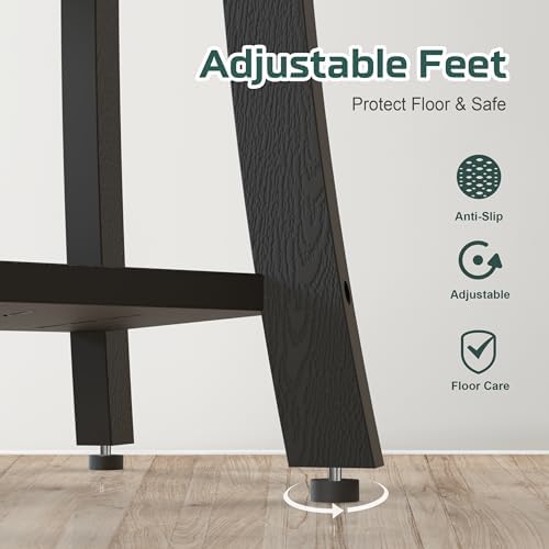 Waterproof HIPS Shower Bench for Inside Shower, Shower Stool, Black - Image 6