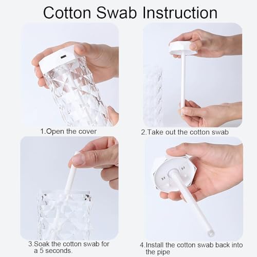 USB Desktop Crystal Humidifier 400ml with 7 Colors LED Night Light, No Noise Suitable for Home, Office, Desk, Bedroom and Babies Room and No Battery (400ml) - Image 4