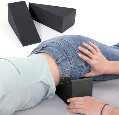 Pelvic Sacral SOT Blocks 2pcs, Chiropractic Wedge Blocks for Sacral & Pelvic Support, Dejarnette Style Chiropractor SOT Blocks Physical Therapy Wedges for HIPS by JFNoraiva