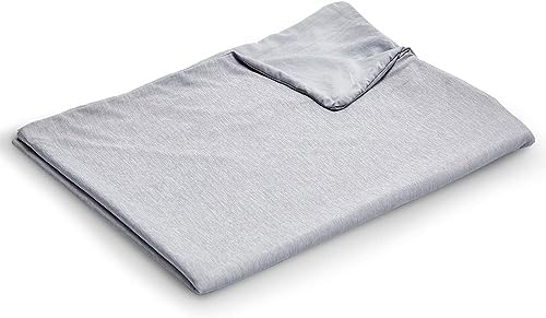 EXQ Home Weighted Blanket Cover 41x60-Twin Size Premium Soft for Kids Weighted Blanket with Zipper,Machine Washable Duvet Cover for Hot Sleeper in Summer(Grey,Duvet Cover Only) by EXQHomeTexitleCoLtd