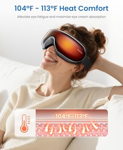 RENPHO Eyeris 1 Eye Massager with Heat, FSA Eligible HSA, Heated Eye Mask for Head Tension, Eye Strain & Screen Fatigue, Birthday Gifts for Men and Women - Image 3