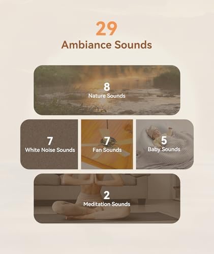Dreamegg White Noise Machine for Adults - 10W Powerful Sound Machine with 29 Soothing Sounds, Noise Masking for Snoring, Traffic & Office Privacy, Ideal for Home, Travel & Deep Sleep - Image 5