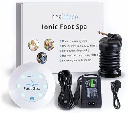 Ionic Foot Spa by Healifeco – Ion Foot Bath Detox Machine - For Toxins, Heavy Metals & Free Radicals – Activates 2,000 Foot Detox Nodes – Easy 30-Min Home Detox – 90,000+ Happy Users Trust It by Healifeco