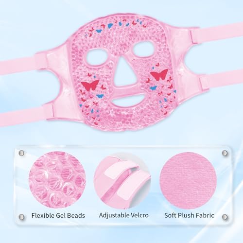 Cold Face Eye Masks Ice Face Mask Hot Cold Compress - Image 3