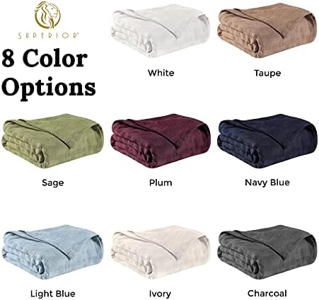 Superior Basketweave Cotton Blanket, Basket Weave Design, Soft, Comfy Cover for Bed, Bedding, Bedroom, Couch Throw, Lounging, Modern Boho Medium Weighted Blankets, King, Plum - Image 7