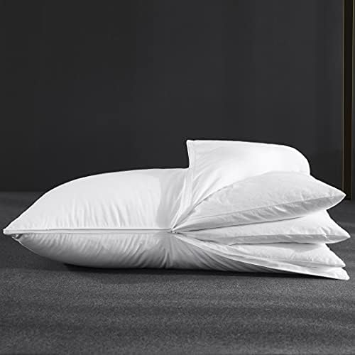 Three Geese Adjustable Layer Goose Feather Pillow,Assemblable Bed Pillow,100% Soft Cotton Cover,Good for Side and Back Stomach Sleeper,King Size,Packaging Include 1 Pillow. - Image 3