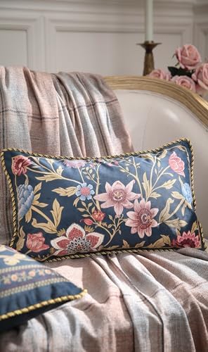 patdrea Designer Velvet Throw Pillow Cover,Set of 2,12"x20"-OldgardenA - Image 6