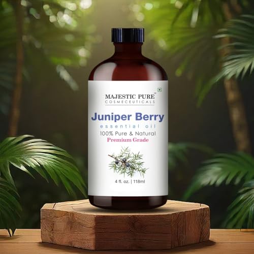 Majestic Pure Essential Oil with Glass Dropper - 100% Pure and Natural - Essential Oils for Diffuser, Aromatherapy, Soap and Candle Making, Juniper Essential Oil, Juniper Oil, 4 Fl Oz - Image 2