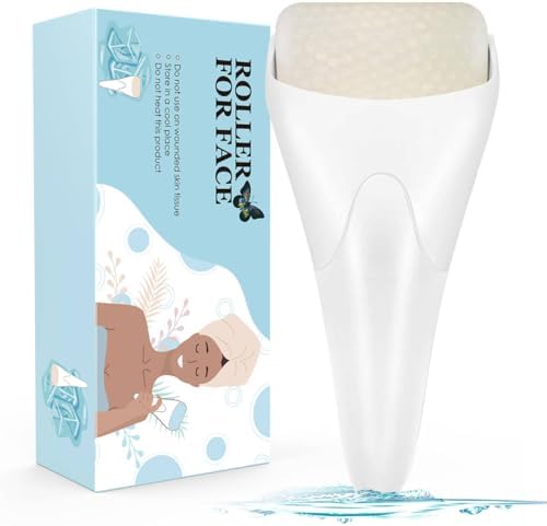 Fronnor Ice Roller for Face,Eyes,Facial Massager Tool,Soothing Skin Care Tool,Cooling Skincare Device for Puffiness,At-Home Spa Gift for Women(White) by Fronnor