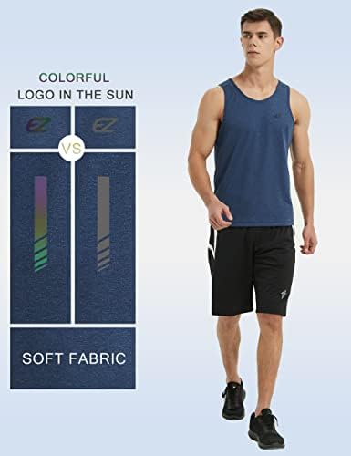 EZRUN Men's Quick Dry Workout Tank Top UPF 50+ Sweat-Wicking Gym Shirt - Image 4