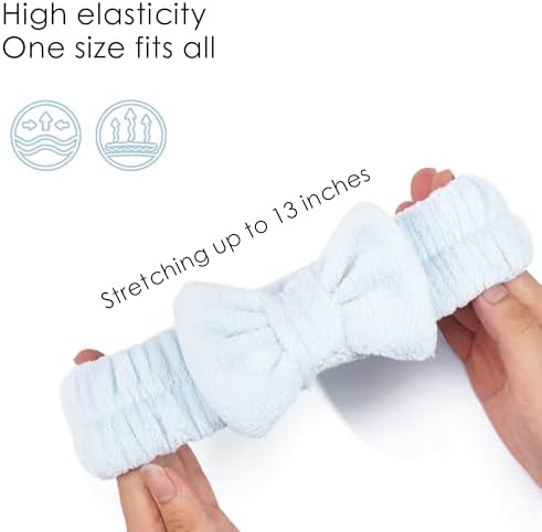 Ayesha Spa Headband and Wristband Set for Washing Face Skincare Makeup - Image 5