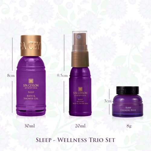 SPA CEYLON Sleep Wellness Trio Set, Restful Spa Essentials for Nourished Skin, Natural Ingredients, Ayurvedic, (Lavender) - Image 3