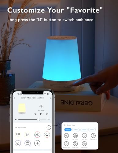Momcozy Smart Baby Sound Machine with Night Light, White Noise Machine - Image 6