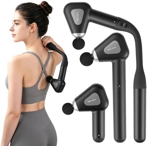 3-in-1 Convertible Massage Gun with Extended Handle,Massage Gun Deep Tissue by RelaxSport