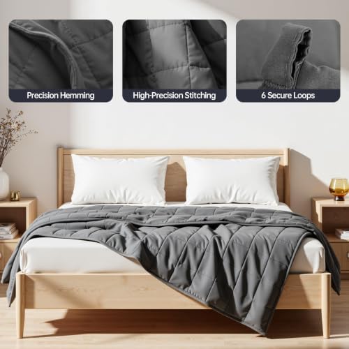 HCOIW Weighted Blanket for Adults Queen Size Heavy Blanket, 20 lb 60” x 80” - Image 5