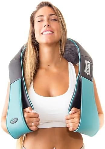 InvoSpa Shiatsu Neck and Back Massager with Heat - Deep Kneading Pillow for Massage - Electric Full Body Massager by InvoSpa