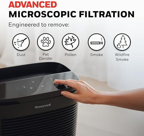 Honeywell PowerPlus HEPA Air Purifier for Home, 968 Ft² Rooms, HPA3100 - Image 3