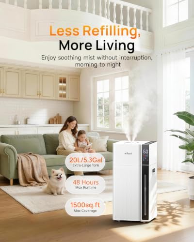 Mifasol Cool Mist Humidifier Large Room, Whole House Humidifiers for Home - Image 2