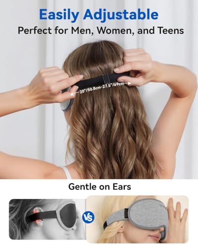 FACEMOON 3D Blackout Weighted Eye Mask for Sleep, Airplane Travel Essential - Image 5