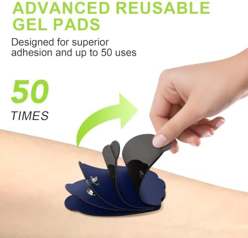 CESLIFF Dual Channel TENS EMS Unit Large Screen 24 Modes 36 Levels Intensity Muscle Stimulator, Rechargeable Electric Pulse Massager TENS Machine for Lower Back Neck Shoulder Pain Relief with 10 Pads - Image 5