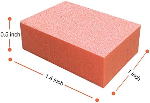 MARYTON Nail Buffer Mini Block Files, 80/100 Grit, Orange, 130 PCS - Image 2