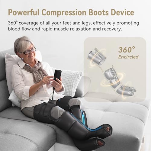 FIT KING Cordless Full Leg & Foot Massager for Circulation and Pain Relief - Image 3