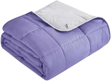 Topcee Weighted Blanket for Adults (15lbs 48"x72"), Minky Dots Heavy Blanket for Woman, Man Sleeping, Soft, Cozy and Cooling Weighted Throw Blankets, Machine Washable, Grey by Topcee%E2%80%94ForYourGoodSleep