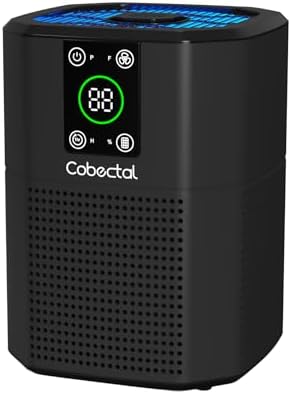 Cobectal Air Purifier for Bedroom, 3-in-1 Filter, Small Air Cleaner, Black by cobectalsupplier