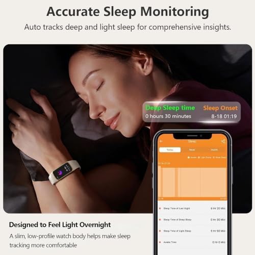 FITVII Slim Fitness Tracker for Women Men, Fitness Watch for Android iOS - Image 4
