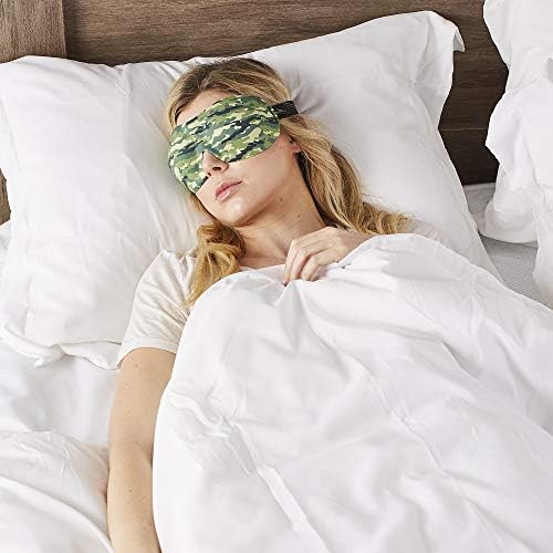 Bucky 40 Blinks No Pressure Printed Eye Mask for Travel & Sleep, Camo, One Size - Image 5